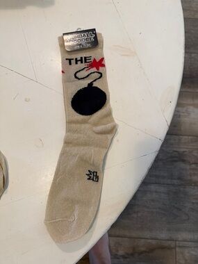 Gold lurex Bomb Graphic Crew Socks - Men's